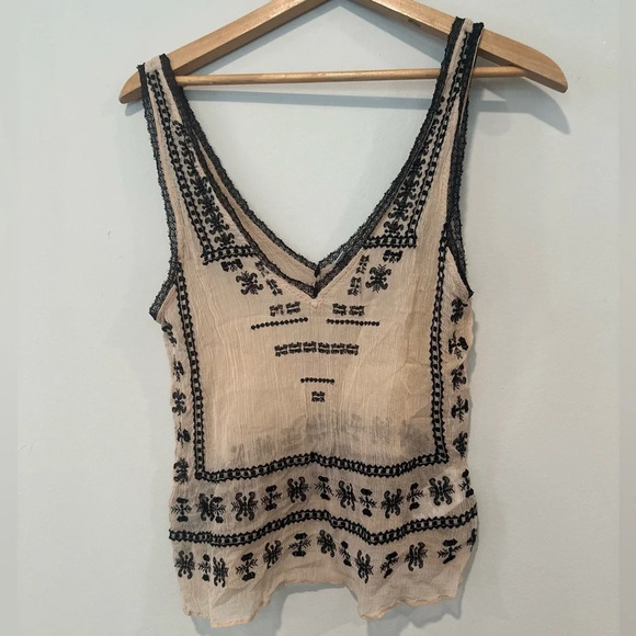 Urban Outfitters Ecote Y2K Boho Sheer Lace Tank Top size xs 1009 - Picture 3 of 12